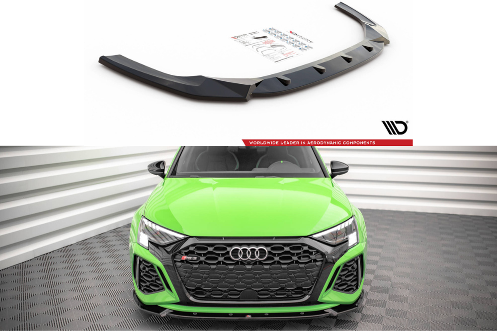 Maxton Design Frontlippe Audi RS3 Limousine 8Y V.1 2020 – 2024 – Frontsplitter V.1 Audi RS3 Limousine 8Y
