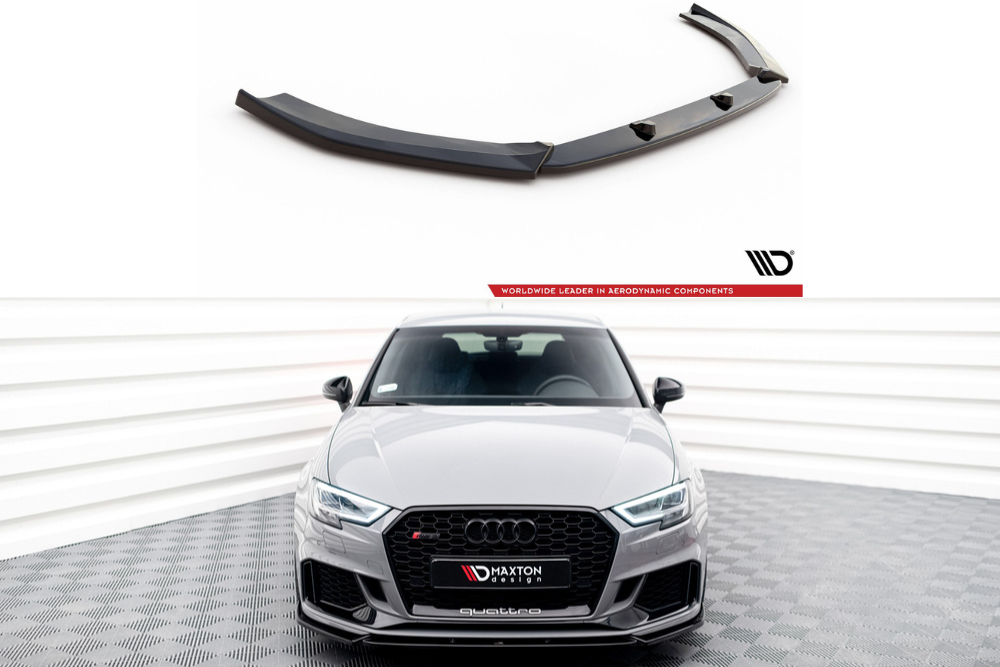 Maxton Design Frontsplitter Audi RS3 8V FL Sportback V.4 2016 - 2020 - Frontsplitter Audi RS3 8V