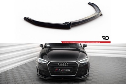 Maxton Design Frontsplitter Audi A3 Sportback 8V Facelift V.2 2016 - 2020 - Frontsplitter Audi A3 Sportback
