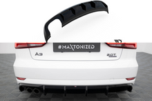 Maxton Design Heckdiffusor Audi A3 Limousine 8V Facelift (Version mit zwei Auspuffblenden auf einer Seite)