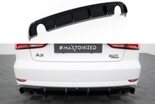 Maxton Design Heckdiffusor Audi A3 Limousine 8V Facelift (Version mit einem Auspuffendrohr auf beiden Seiten)