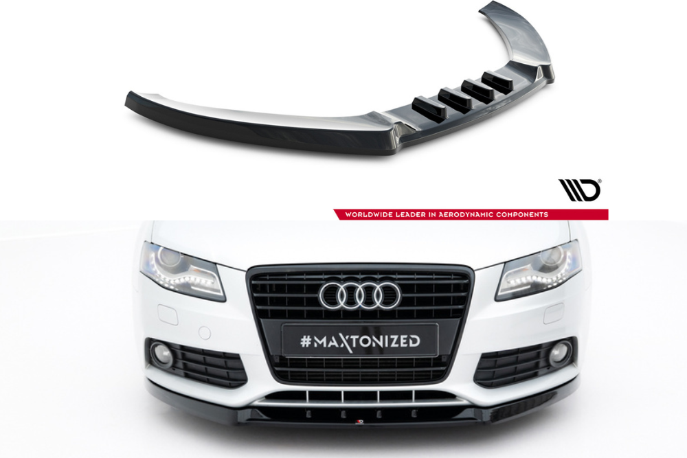 Maxton Frontlippe Audi A4 Limousine / Avant B8 2007 - 2011 / Frontsplitter VAudi A4 Limousine / Avant B8