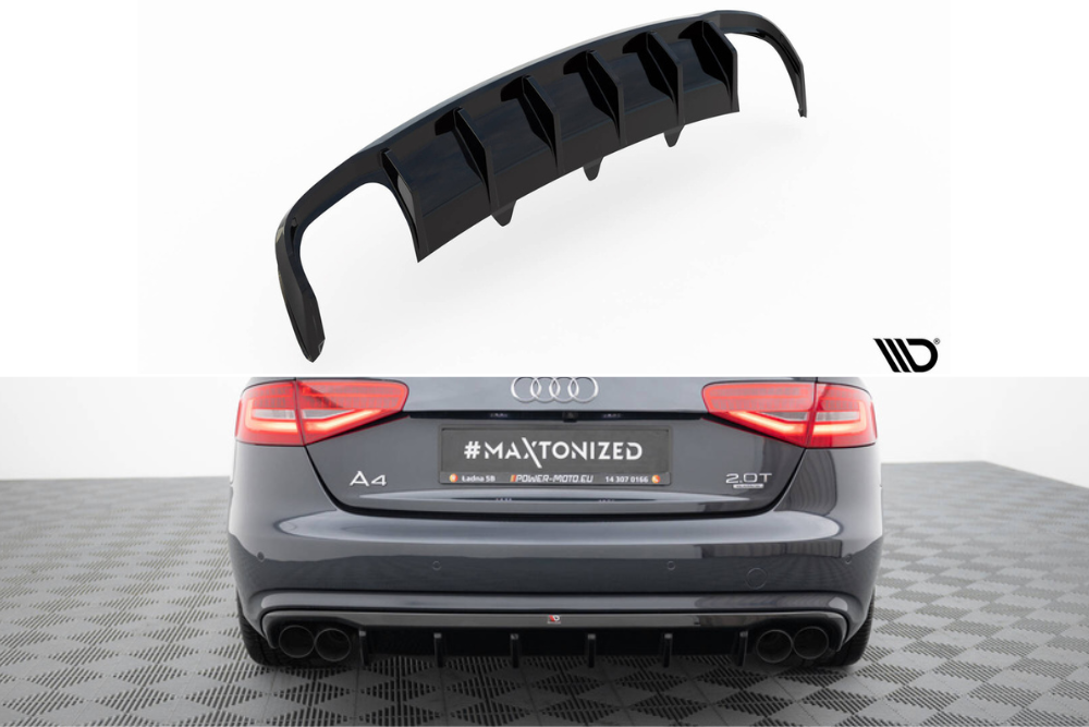 Maxton Design Heckdiffusor Audi A4 B8 Facelift 2011-2015 / Heckschürze Audi A4 B8