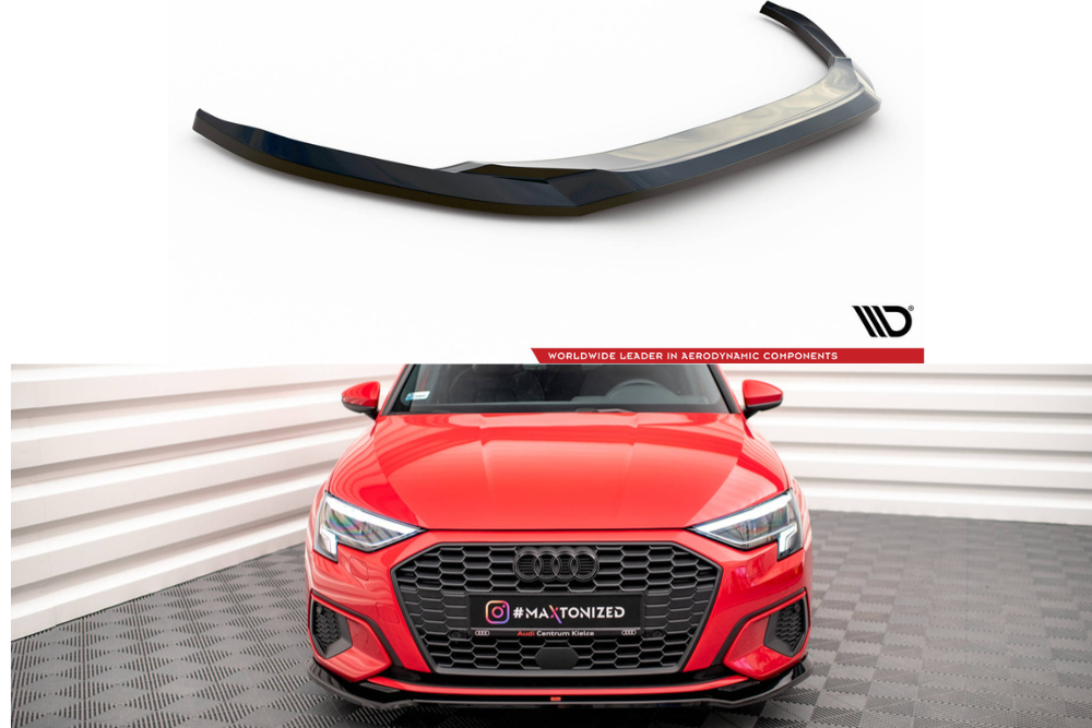 Maxton Design Frontsplitter Audi A3 8Y V.2 2020 - 2024 - Frontsplitter V.2 Audi A3 8Y