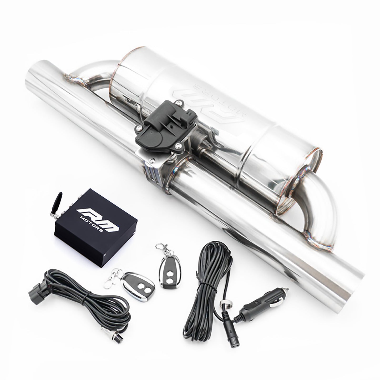 RM Pyöreä Sport Äänenvaimennin Sähköventtiilillä (With Electric Valve) – OVP01