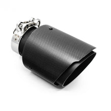 RM Exhaust Header 63 mm / 101 mm | Matte Carbon Fiber &amp; Glossy Stainless Steel