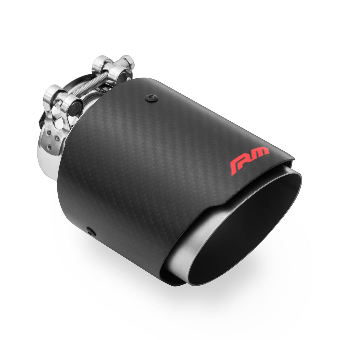 RM Exhaust Header 63.5 mm / 89 mm, 3.5" | Matte Carbon Fiber &amp; Stainless Steel