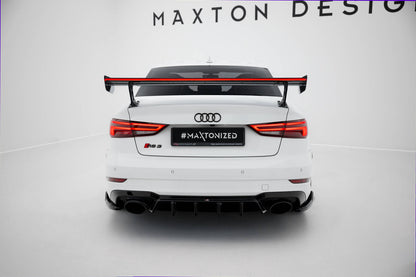 Maxton Carbon Heckspoiler mit LED-Leuchten Audi A3, A3 S-Line / S3 / RS3 Limousine / Facelift 8V
