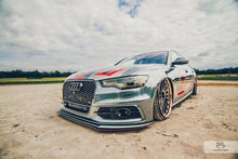 Maxton Frontlippe AUDI A6 C7 S-LINE (2 Splitter = 1 Satz) 2011 - 2014