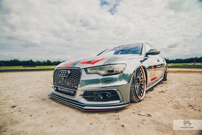 Maxton Frontlippe AUDI A6 C7 S-LINE (2 Splitter = 1 Satz) 2011 - 2014