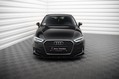 Maxton Design Frontsplitter Audi A3 Sportback 8V Facelift V.1 2016 - 2020 - Frontsplitter Audi A3 Sportback