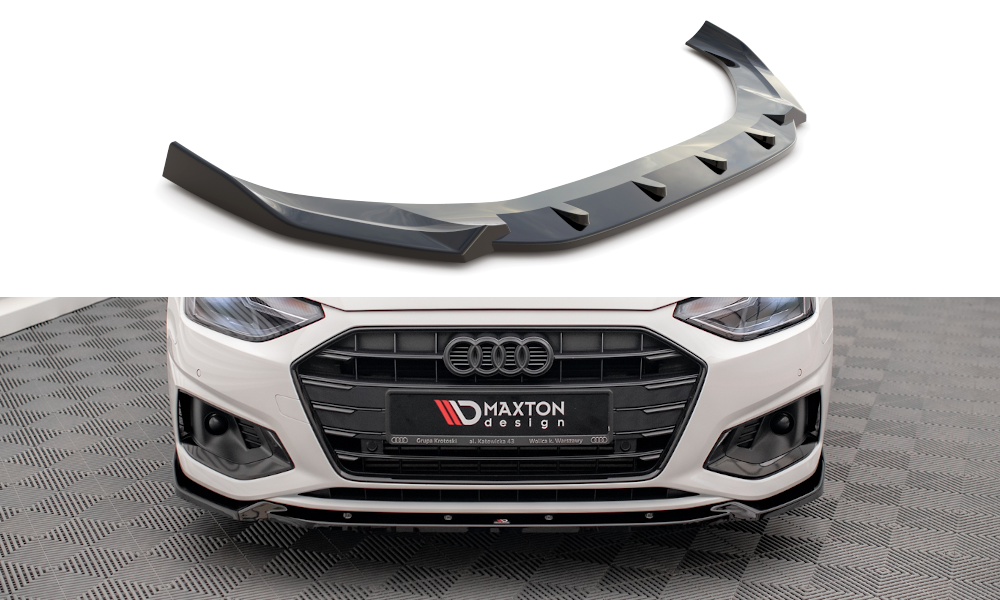 Maxton Frontlippe Audi A4 B9 Facelift V.1 2019 - 2024 / Frontsplitter Audi A4 B9 Facelift