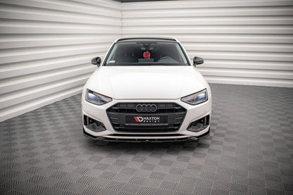 Maxton Frontlippe Audi A4 B9 Facelift V.1 2019 - 2024 / Frontsplitter Audi A4 B9 Facelift