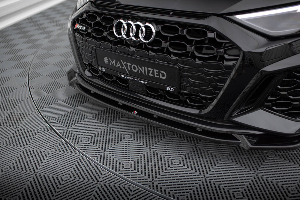 Maxton Design Frontlippe Audi RS3 Sportback 8Y 2020 – 2024 V.1 – Frontsplitter Audi RS3 Sportback