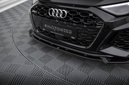 Maxton Design Frontlippe Audi RS3 Sportback 8Y 2020 – 2024 V.1 – Frontsplitter Audi RS3 Sportback