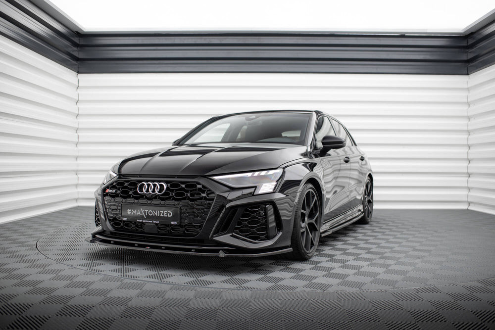 Maxton Design Frontlippe Audi RS3 Sportback 8Y 2020 – 2024 V.1 – Frontsplitter Audi RS3 Sportback