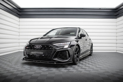 Maxton Design Frontlippe Audi RS3 Sportback 8Y 2020 – 2024 V.1 – Frontsplitter Audi RS3 Sportback
