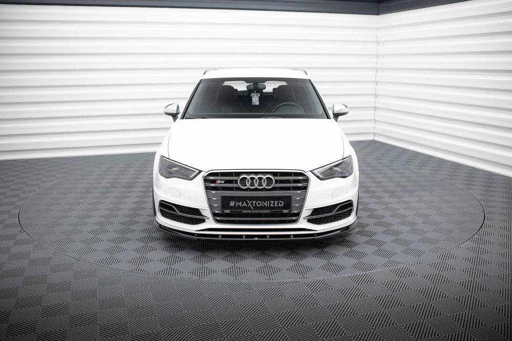 Maxton Design Frontlippe Audi S3 / A3 S-Line Sportback / Hatchback 8V V.1 - Frontsplitter V.1 Audi S3 / A3 S-Line Sportback / Hatchback 8V