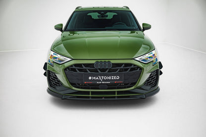 Maxton Design Frontlippe Audi S3 Sportback / A3 S-line Sportback 8Y Facelift V.1 2024-
