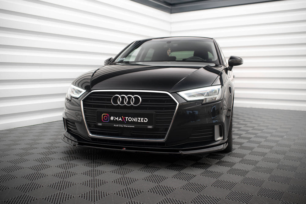 Maxton Design Frontsplitter Audi A3 Sportback 8V Facelift V.2 2016 - 2020 - Frontsplitter Audi A3 Sportback