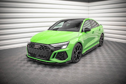 Maxton Design Frontlippe Audi RS3 Limousine 8Y V.2 2020 – 2024 – Frontsplitter V.2 Audi RS3 Limousine 8Y