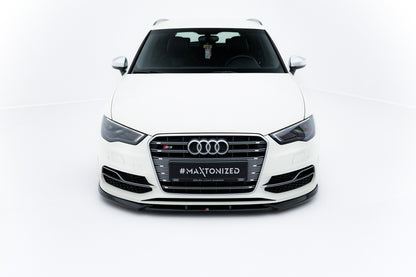 Maxton Design Frontlippe Audi S3 / A3 S-Line Sportback / Hatchback 8V V.2 - Frontsplitter V.2 Audi S3 / A3 S-Line Sportback / Hatchback 8V