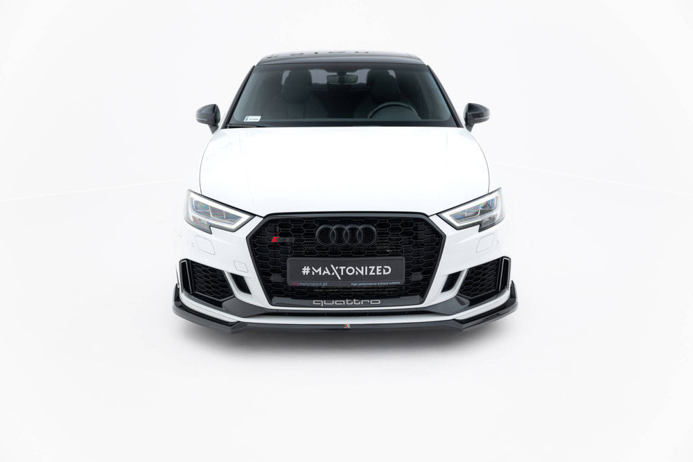 Maxton Design Frontlippe Audi RS3 Limousine 8V Facelift V.4 2016-2020 - Frontsplitter Audi RS3 Limousine