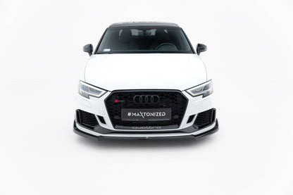 Maxton Design Frontlippe Audi RS3 Limousine 8V Facelift V.4 2016-2020 - Frontsplitter Audi RS3 Limousine