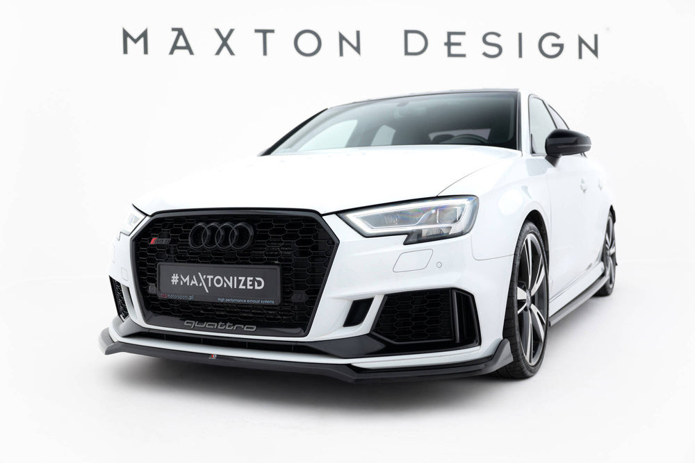 Maxton Design Frontlippe Audi RS3 Limousine 8V Facelift V.4 2016-2020 - Frontsplitter Audi RS3 Limousine