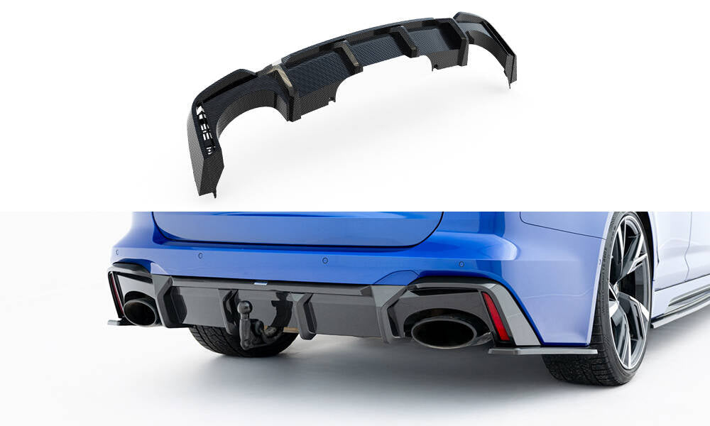Maxton Prepreg Carbonfaser-Heckdiffusor Audi RS6 C8 (Version mit Anhängerkupplung)