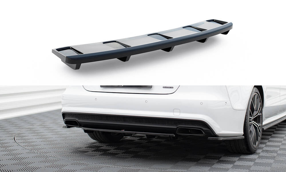 Maxton Takapuskurin lippa AUDI A7 S-LINE (FACELIFT) (w/ vertical bars)