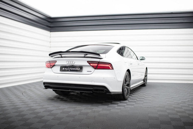 Maxton Takapuskurin lippa AUDI A7 S-LINE (FACELIFT) (w/ vertical bars)