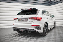 Maxton Design Hecksplitter Audi A3 S-Line Sportback 8Y 2020-2024 (mit vertikalen Streben)