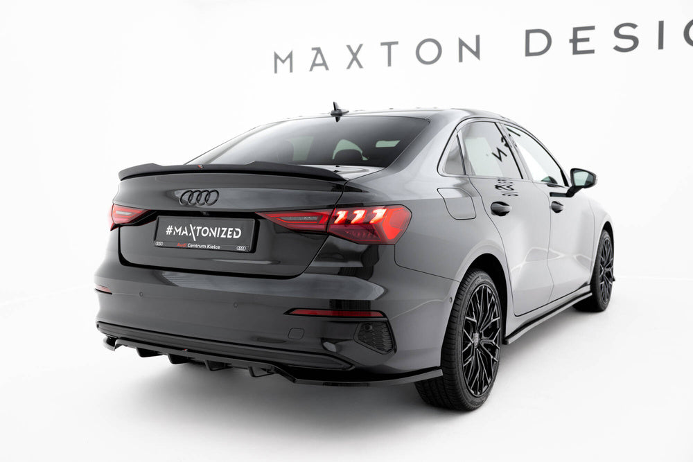 Maxton Design Hecksplitter Audi A3 Limousine 8Y 2020-2024 (mit vertikalen Streben)
