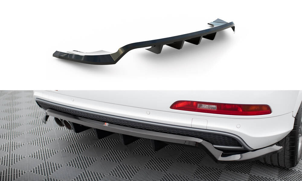 Maxton Takapuskurin lippa Audi Q3 S-line 8U 2011-2014 (w/ vertical bars)