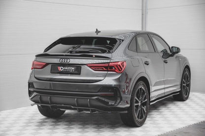 Maxton Takapuskurin lippa Audi Q3 Sportback S-Line 2019- (w/ vertical bars)