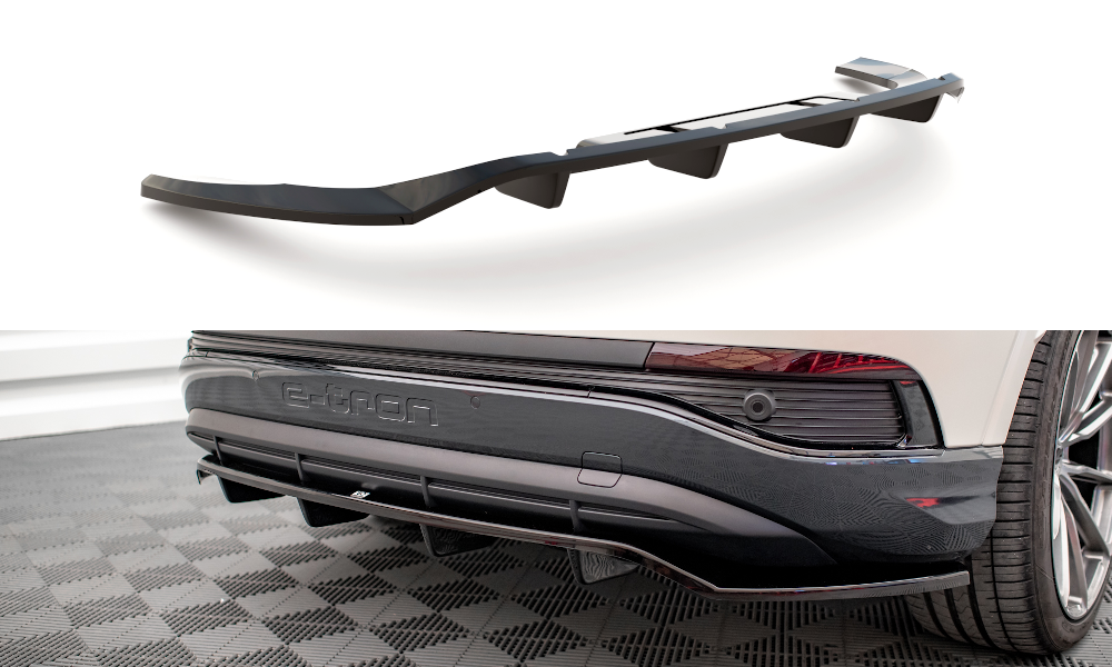 Maxton Takapuskurin lippa Audi Q4 e-tron Sportback S-line Mk1 2021- (w/ vertical bars)