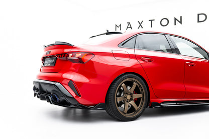 Maxton Design Hecksplitter Audi RS3 Limousine 8Y Facelift V.2 (mit vertikalen Streben) 2024 -