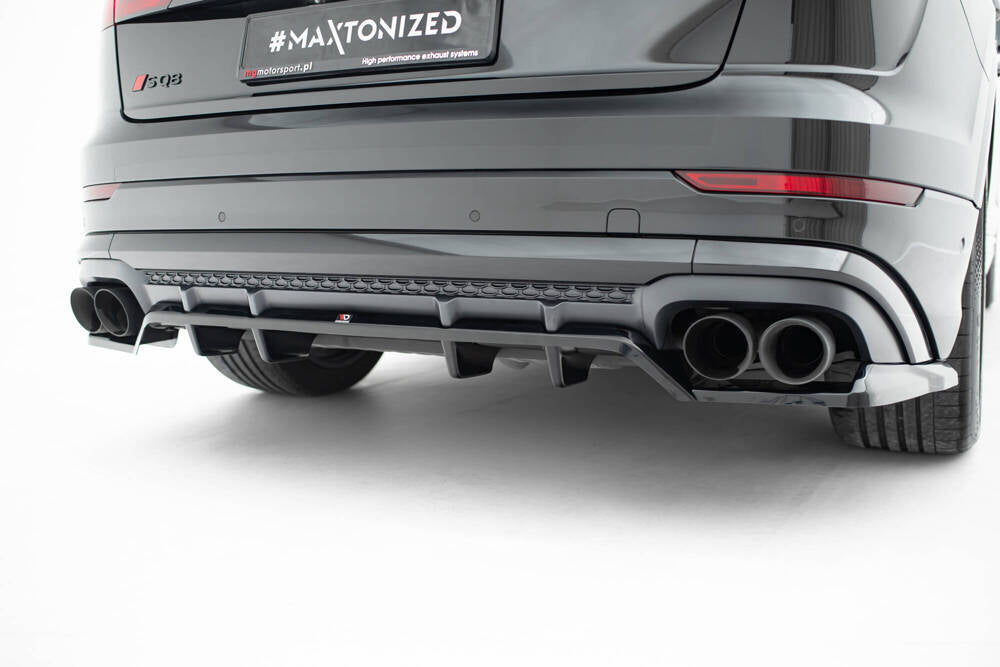 Maxton Takapuskurin lippa Audi SQ8 / Q8 S-Line Mk1 Facelift 2023 - (w/ vertical bars)