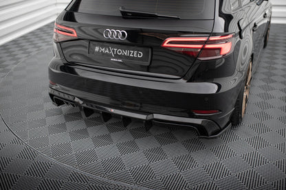 Maxton Design Heckdiffusor Audi A3 S-Line Sportback (Version mit zwei Auspuffrohren auf einer Seite)