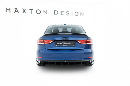 Maxton Design Heckdiffusor Audi A3 Limousine 8V (Version mit einem Auspuffende auf einer Seite)