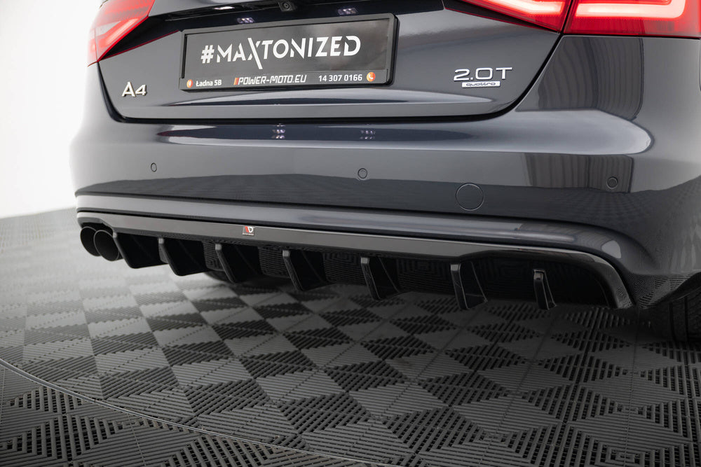 Maxton Design Heckdiffusor Audi A4 B8 Facelift 2011-2015 / Heckschürze Audi A4 B8