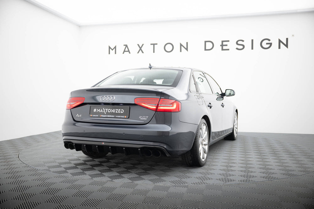 Maxton Design Heckdiffusor Audi A4 B8 Facelift 2011-2015 / Heckschürze Audi A4 B8