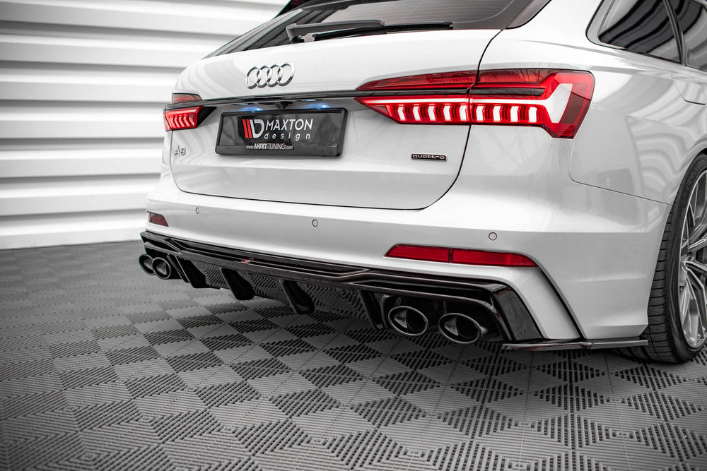 Maxton Heckdiffusor + Auspuffblenden Audi A6 S-Line/S6 C8/C8 Facelift 2018-2023