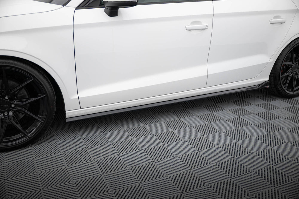 Maxton Design Seitenschweller Audi A3 Limousine 8V 2016 - 2020 - Seitenschweller Audi A3 Limousine 8V