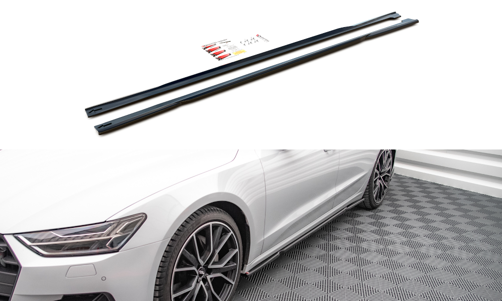 Maxton Design Sivuhelman siivekkeet Audi A7 C8 2018 -