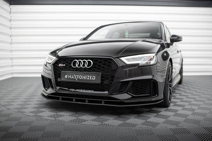 Maxton Design Frontlippe Audi RS3 Limousine 8V Facelift 2017 – 2020 – Street Pro Frontsplitter Audi RS3 Limousine
