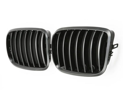 BMW Munuaiset X5 E70 - X6 E71 – Kiiltävän musta BMW Kidney Grille / Hochglanz Schwarz BMW Nierengrill X5 E70 - X6 E71 M Look (2007–2014)