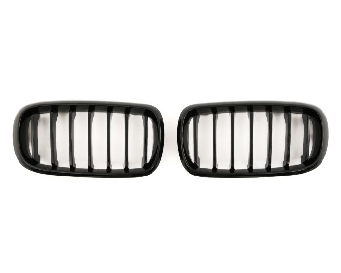 BMW Munuaiset X5 F15 - X6 F16 – BMW Kidney Grille X5 F15 - X6 F16 (2013–2018) / BMW Nierengrill X5 F15 - X6 F16 – Gloss Black M Look